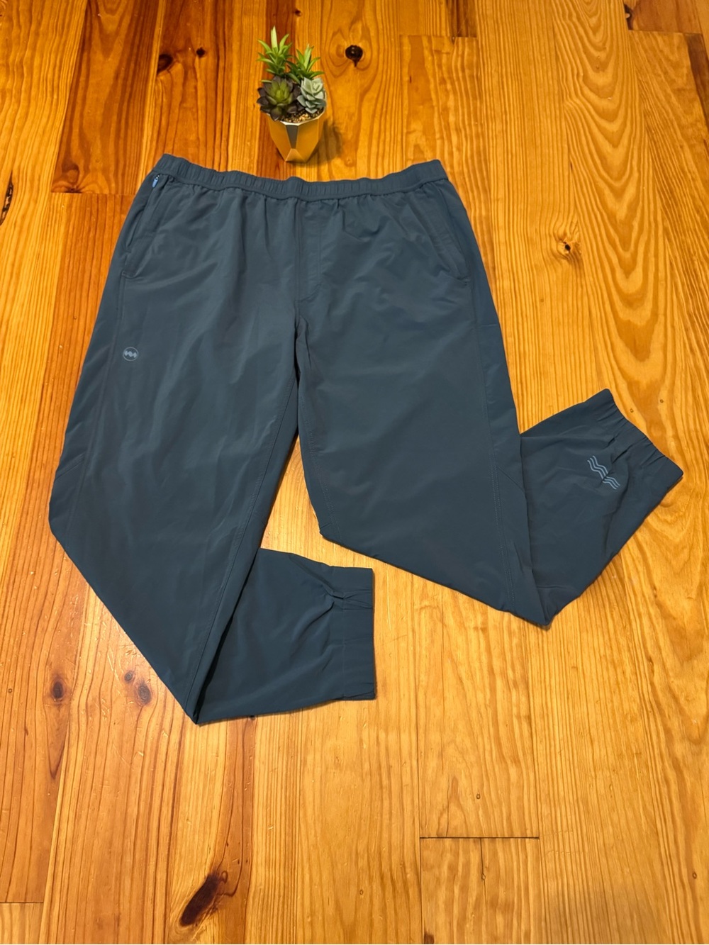 Janji Transit Tech Pants Men’s XL Teal Blue Green Performance Stretch Running